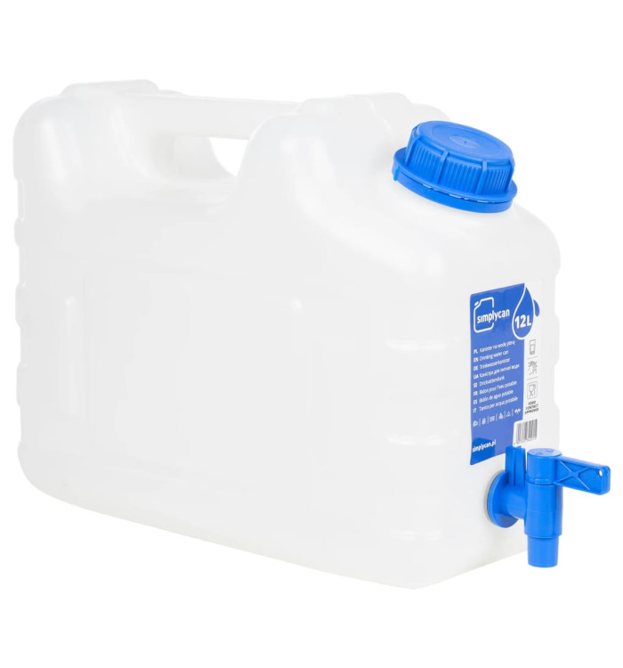 Réservoir d'eau avec robinet transparent 10 L plastique | Mobilier & Déco