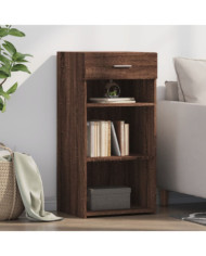 Buffet chêne marron 45x42,5x93 cm bois d'ingénierie | Mobilier & Déco