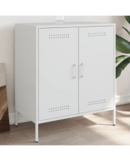Buffet blanc 68x39x79 cm acier | Mobilier & Déco