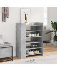 Armoire à chaussures gris béton 74,5x37,5x100 cm | Mobilier & Déco