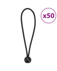 Cordes élastiques avec balles 50 pcs 21x0,5 cm | Mobilier & Déco