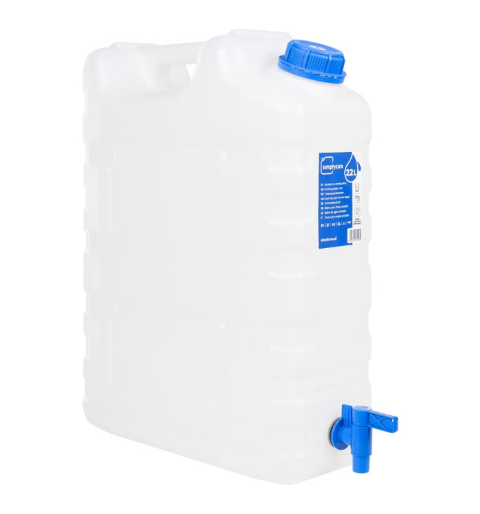 Réservoir d'eau avec robinet transparent 20 L plastique | Mobilier & Déco