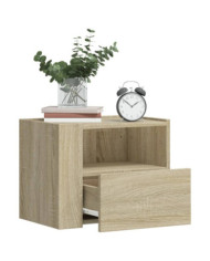 Tables de chevet murales 2 pcs chêne sonoma 45x30x35 cm | Mobilier & Déco