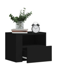 Tables de chevet murales 2 pcs noir 45x30x35 cm | Mobilier & Déco