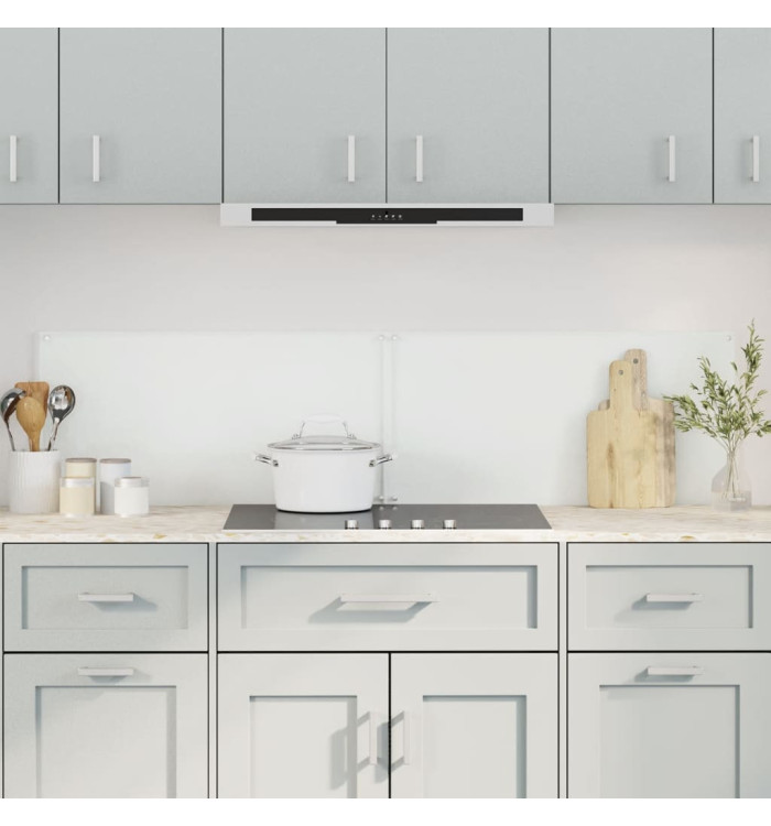 Dosserets de cuisine 2 pcs transparent 80x60 cm verre trempé | Mobilier & Déco