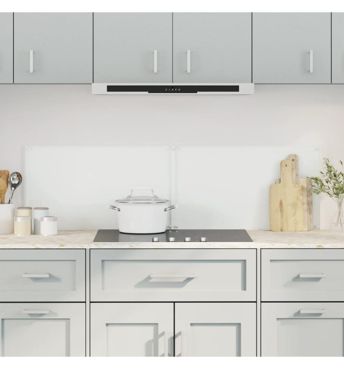 Dosserets de cuisine 2 pcs transparent 70x40 cm verre trempé | Mobilier & Déco