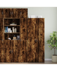 Armoire de rangement mince chêne fumé 30x42,5x225 cm | Mobilier & Déco
