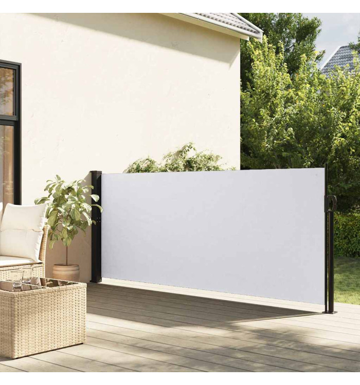 Auvent latéral rétractable blanc 120x600 cm | Mobilier & Déco