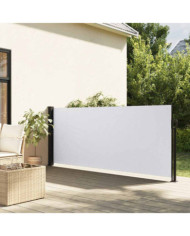 Auvent latéral rétractable blanc 120x600 cm | Mobilier & Déco