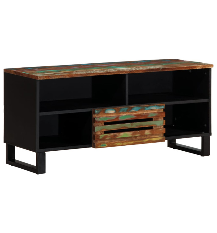 Meuble TV 100x34x46 cm bois d'acacia solide | Mobilier & Déco