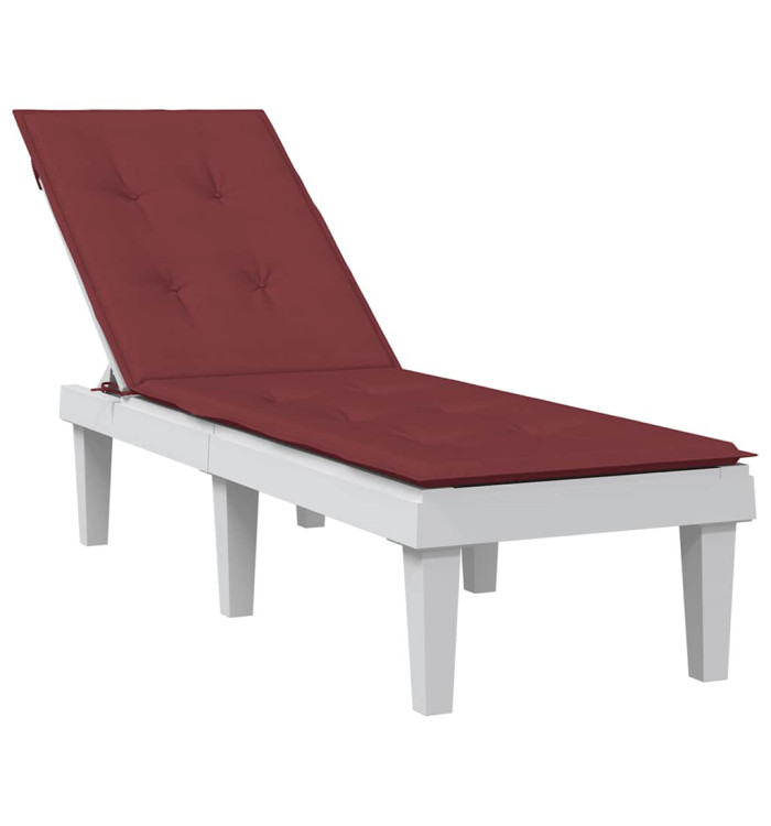 Coussin de chaise longue rouge bordeaux mélangé (75+105) x 50 x 4cm | Mobilier & Déco