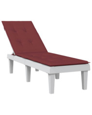 Coussin de chaise longue rouge bordeaux mélangé (75+105) x 50 x 4cm | Mobilier & Déco
