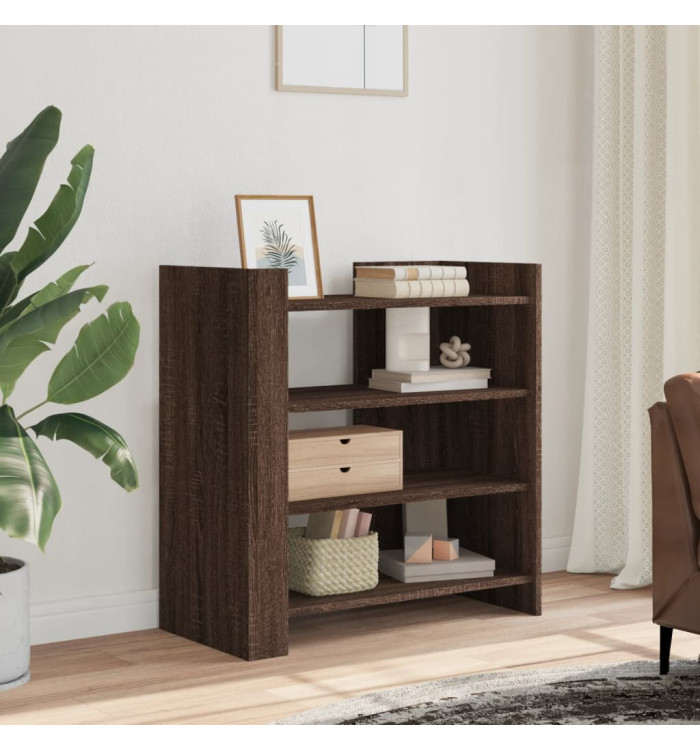 Buffet chêne marron 73,5x35x75 cm bois d'ingénierie | Mobilier & Déco