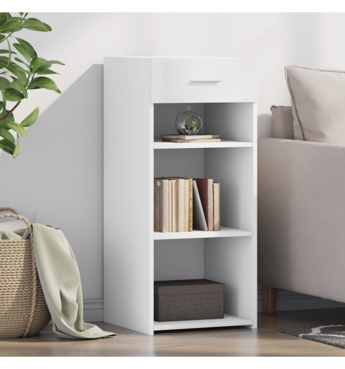 Buffet blanc 40x42,5x93 cm bois d'ingénierie | Mobilier & Déco