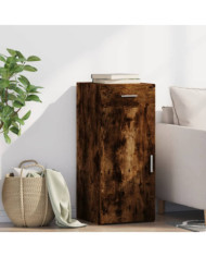 Buffet chêne fumé 40x42,5x93 cm bois d'ingénierie | Mobilier & Déco