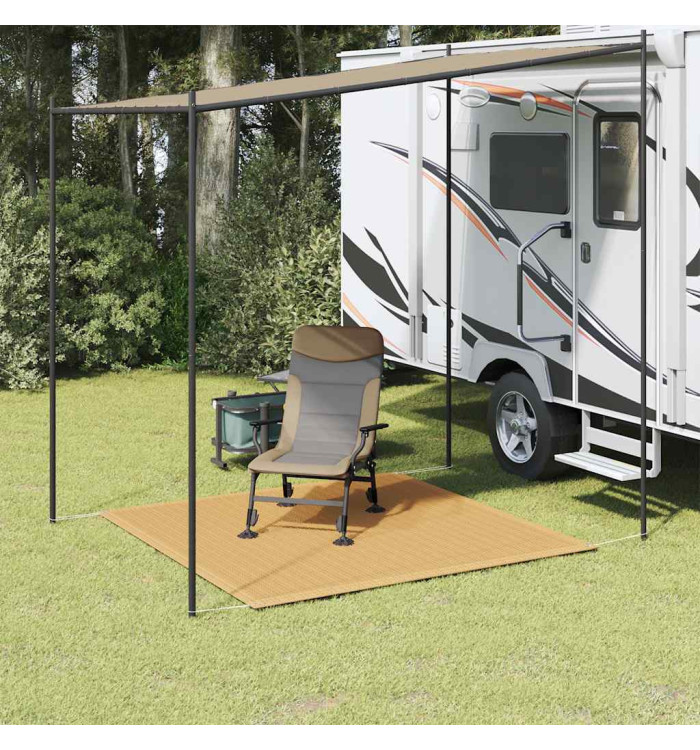 Tapis de tente sable 200x200 cm PEHD | Mobilier & Déco