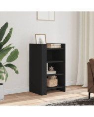 Buffet noir 45x35x75 cm bois d’ingénierie | Mobilier & Déco