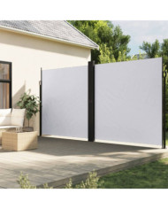 Auvent latéral rétractable blanc 200x1200 cm | Mobilier & Déco