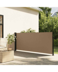 Auvent latéral rétractable taupe 120x500 cm | Mobilier & Déco