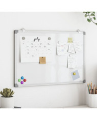 Tableau blanc magnétique 80x60x1,7 cm aluminium | Mobilier & Déco