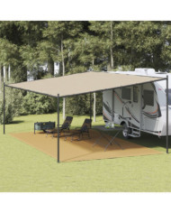 Tapis de tente sable 400x700 cm PEHD | Mobilier & Déco