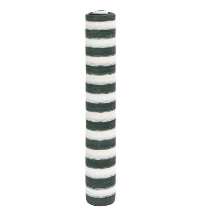 Filet brise-vue vert et blanc 2x50 m PEHD 75 g/m² | Mobilier & Déco