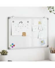 Tableau blanc magnétique 40x30x1,7 cm aluminium | Mobilier & Déco