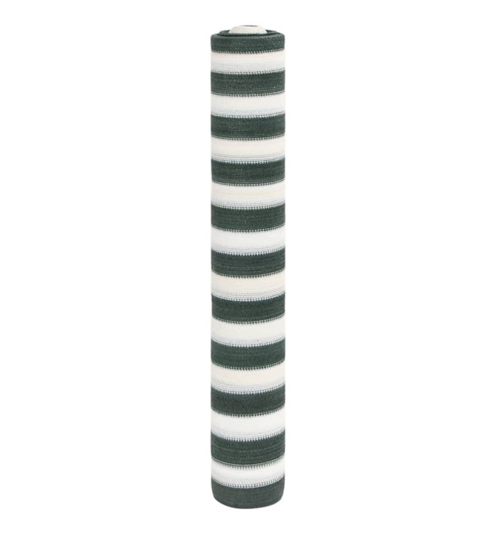 Filet brise-vue vert et blanc 1,5x25 m PEHD 75 g/m² | Mobilier & Déco