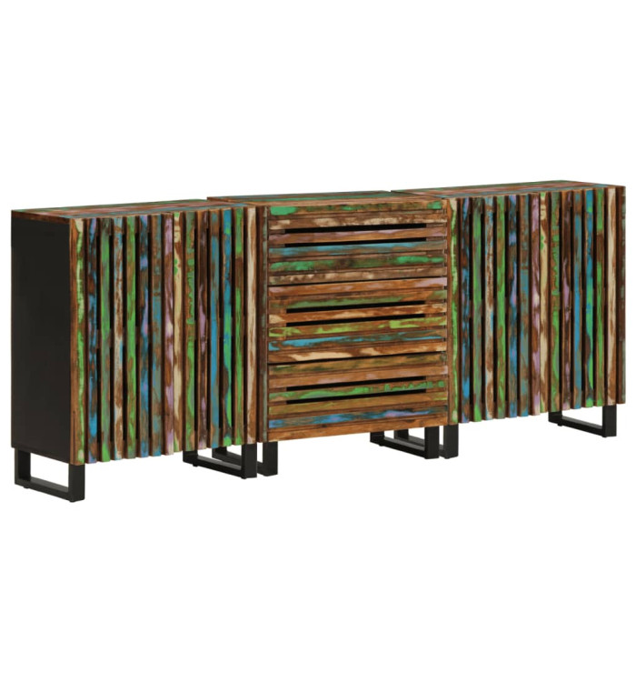 Buffets 3 pcs 60x34x75 cm bois d'acacia massif | Mobilier & Déco