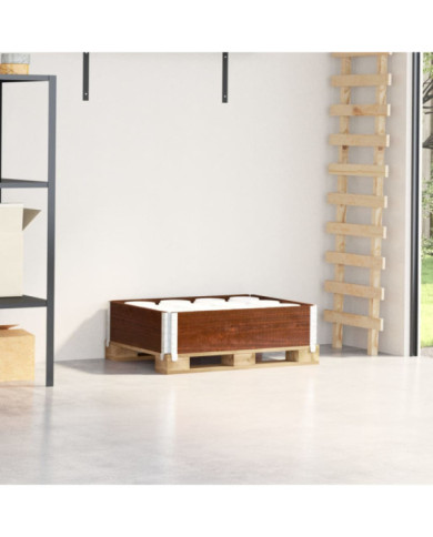 Collier de palette marron 80x60 cm bois de pin solide | Mobilier & Déco