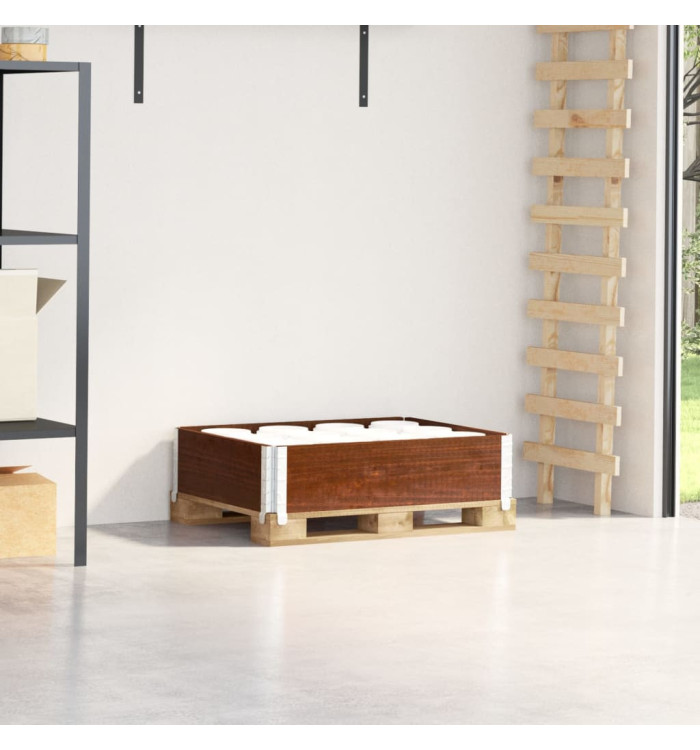 Collier de palette marron 80x60 cm bois de pin solide | Mobilier & Déco