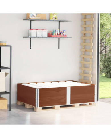 Colliers de palette 2 pcs marron 150x100 cm bois de pin solide | Mobilier & Déco