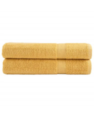 Serviettes de sauna de qualité supérieure SOLUND 2 pcs doré | Mobilier & Déco