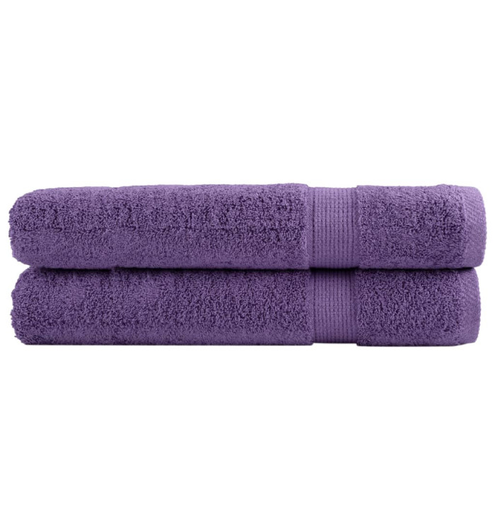Serviettes de sauna de qualité supérieure SOLUND 2 pcs violet | Mobilier & Déco