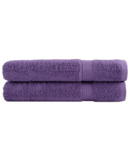 Serviettes de sauna de qualité supérieure SOLUND 2 pcs violet | Mobilier & Déco