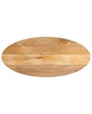 Dessus de table 120x50x2,5 cm ovale bois massif de manguier | Mobilier & Déco