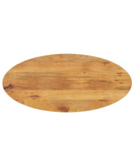 Dessus de table 140x50x2,5 cm ovale bois massif de manguier | Mobilier & Déco