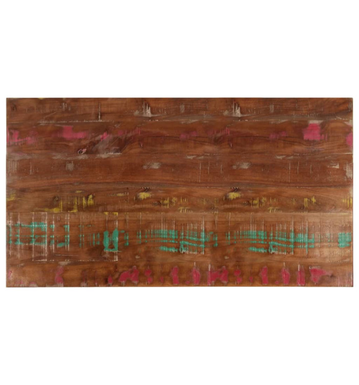Dessus de table 100x60x2,5cm rectangulaire bois massif récupéré | Mobilier & Déco