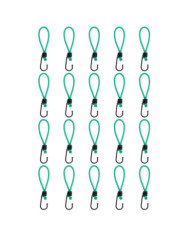 Cordes élastiques avec crochets 20 pcs 15 cm | Mobilier & Déco