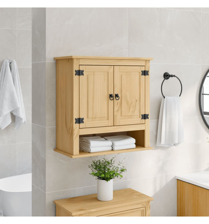 Armoire murale de salle de bain Corona bois de pin massif | Mobilier & Déco
