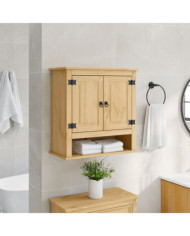 Armoire murale de salle de bain Corona bois de pin massif | Mobilier & Déco