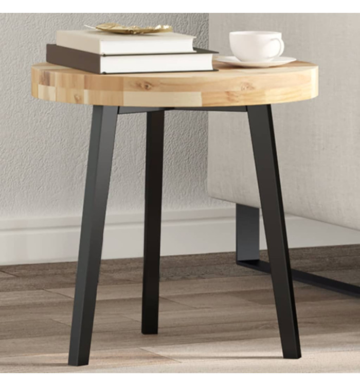 Dessus de table rond Ø40x4 cm bois massif d'acacia | Mobilier & Déco
