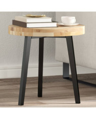 Dessus de table rond Ø40x4 cm bois massif d'acacia | Mobilier & Déco