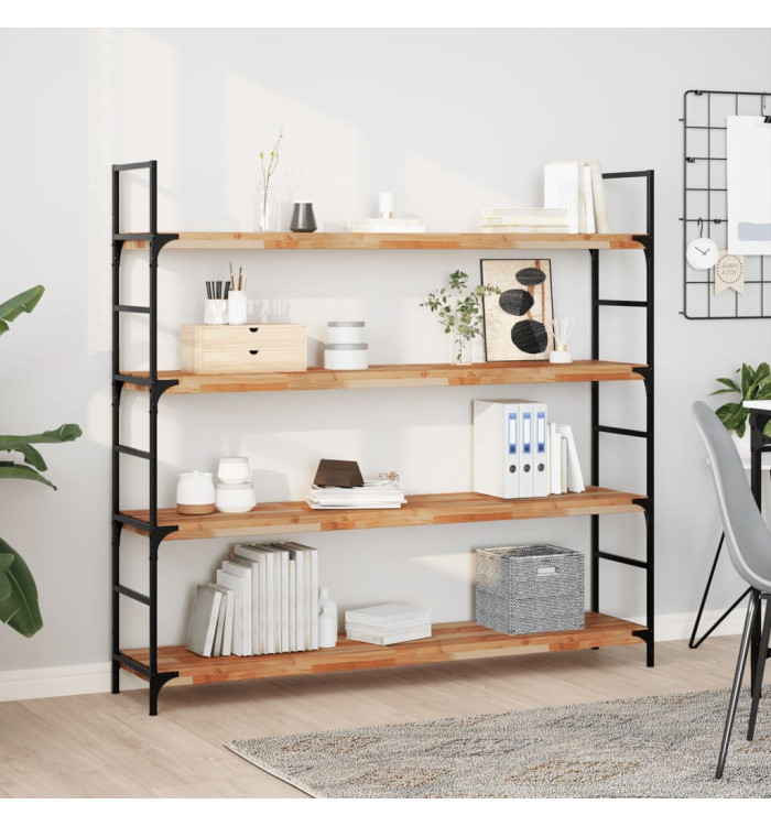 Étagères flottantes 4 pcs 120x30x4 cm acacia massif à l'huile | Mobilier & Déco