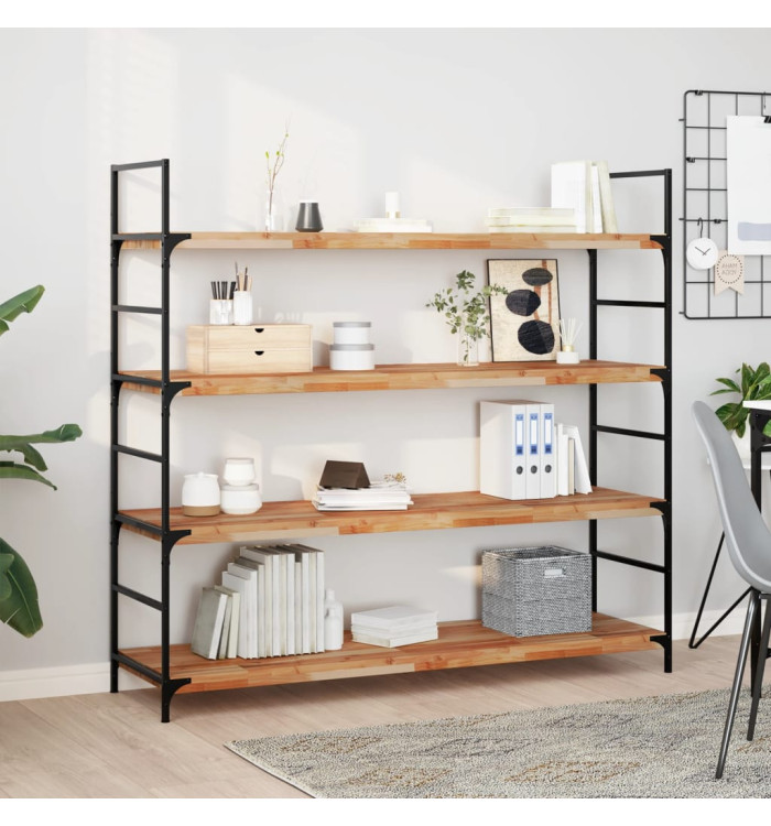 Étagère flottante 120x40x4 cm acacia massif finition à l'huile | Mobilier & Déco
