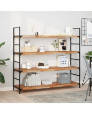 Étagère flottante 120x40x4 cm acacia massif finition à l'huile | Mobilier & Déco