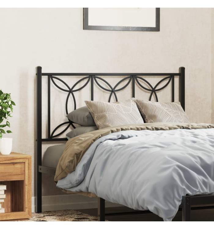 Tête de lit métal noir 100 cm | Mobilier & Déco