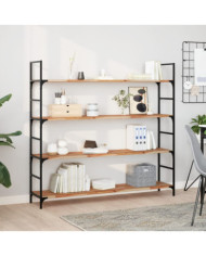 Étagère flottante 160x30x2 cm acacia massif finition à l'huile | Mobilier & Déco
