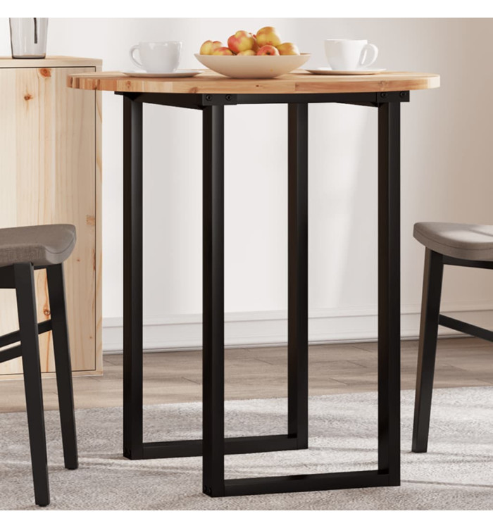 Dessus de table rond Ø70x2 cm bois massif d'acacia | Mobilier & Déco