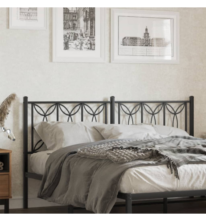 Tête de lit métal noir 150 cm | Mobilier & Déco